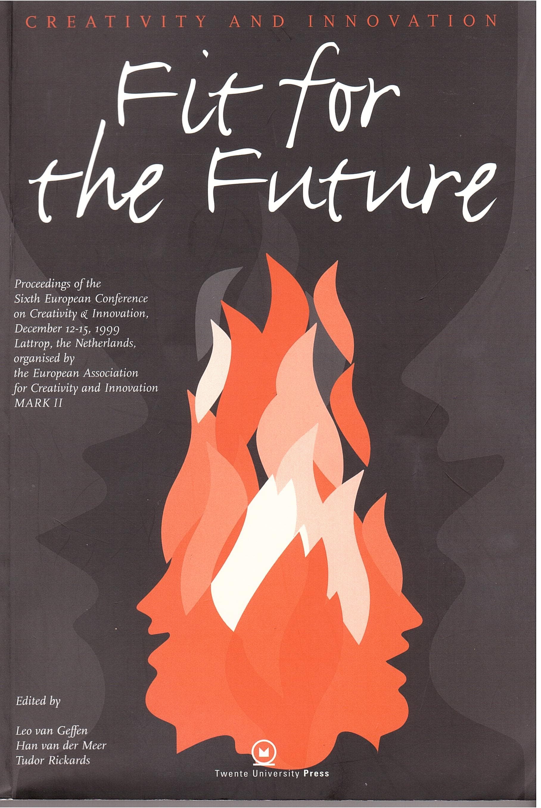 "Fit for the Future" book cover featuring a stylized orange flame forming two face profiles.